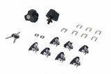 TRAX Lock Set with Anti-theft Protection PRO 9 matching locks, 2 keys