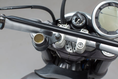 Cigarette lighter socket bracket M8 For handlebar mount with M8 screw - SW - Motech UK