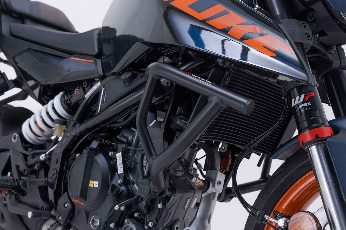Crash bar Black. 125/390 Duke (23 - ), Svartpil/Vitpil 401. - SW - Motech UK