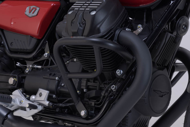 Crash bar Black. Moto Guzzi V7/V9 models. - SW - Motech UK