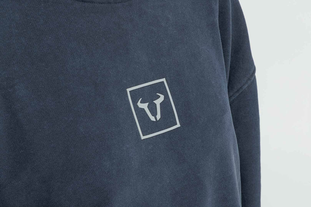 Crewneck  Riders Line Dark Grey. Optic Wash. Unisex. Size XS. - SW - Motech UK