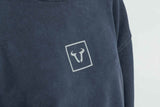 Crewneck  Riders Line Dark Grey. Optic Wash. Unisex. Size XS. - SW - Motech UK