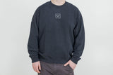 Crewneck  Riders Line Dark Grey. Optic Wash. Unisex. Size XS. - SW - Motech UK
