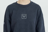 Crewneck  Riders Line Dark Grey. Optic Wash. Unisex. Size XS. - SW - Motech UK