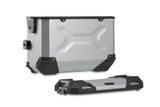 TRAX ADV aluminium case system Tiger 1200 Rally / GT Explorer 45/37 Litre Silver