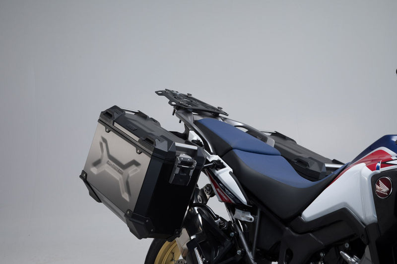 TRAX ADV Aluminium Case System 45/37 litre Honda CRF1000L Africa Twin (15-17) Black