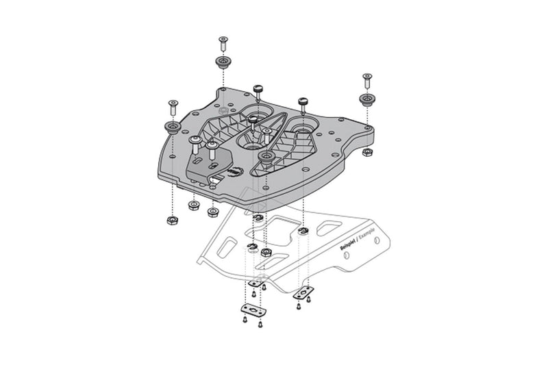 TRAX ADV Top Case System BMW R 1200 GS (04-12) Silver