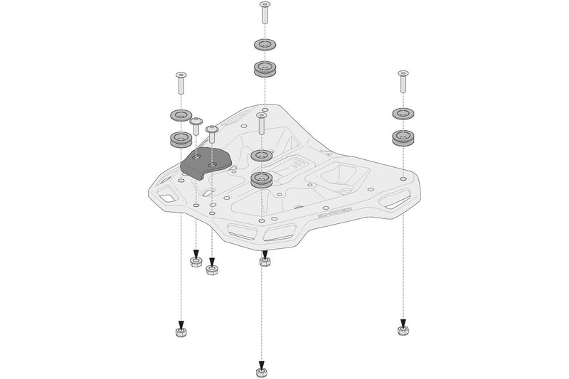 Adapter kit for Adventure-RACK For Trax ADV/ION/EVO Black