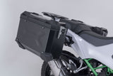 TRAX ADV aluminum case system + Akrapovic Black. 45/37 l. Kawasaki KLE500/KLE500 SE (26-).