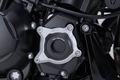 Engine case protector Black/Silver. Kawasaki Z1100 (25 - ). - SW - Motech UK