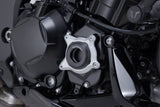 Engine case protector Black/Silver. Kawasaki Z1100 (25 - ). - SW - Motech UK