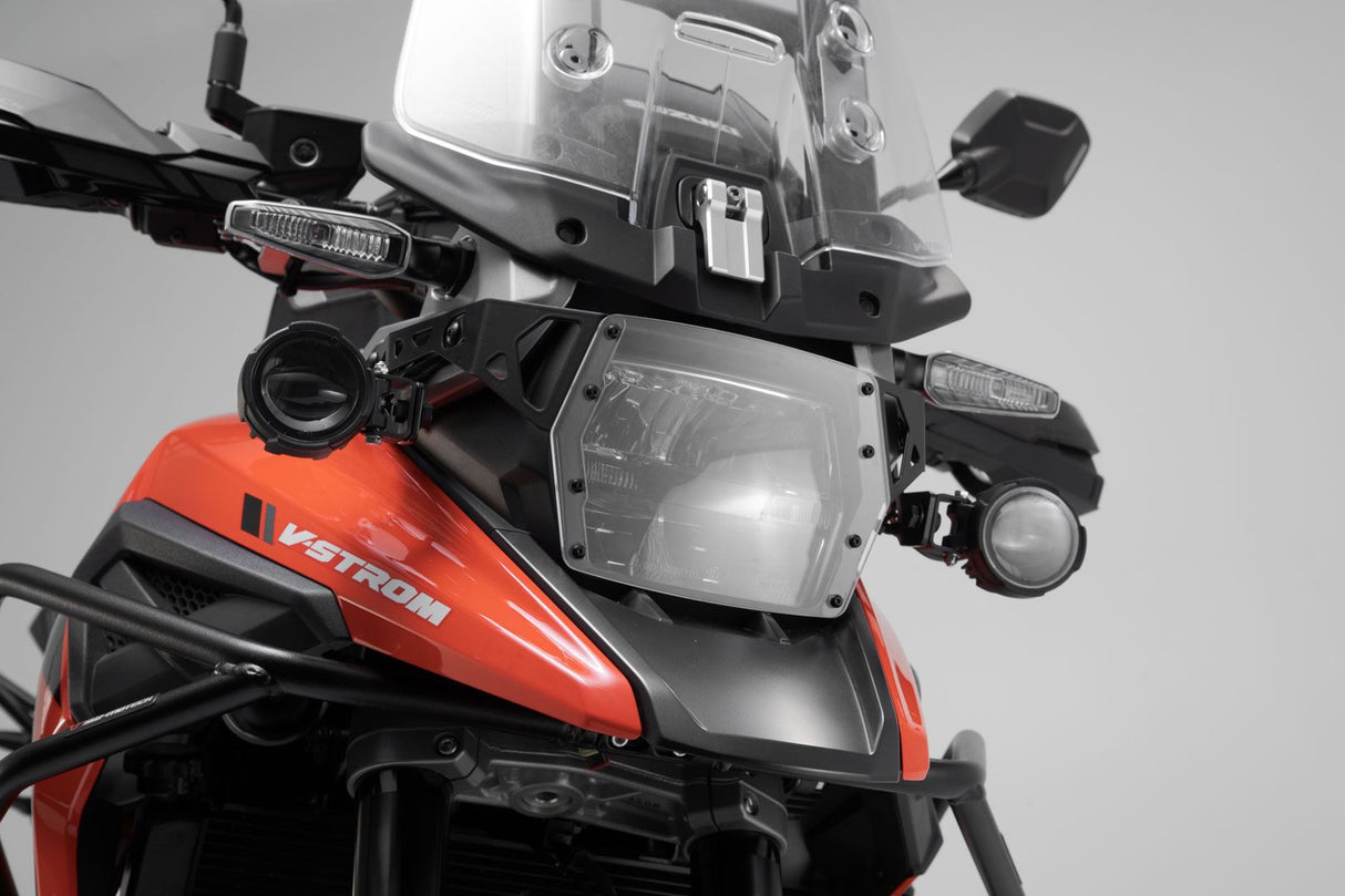 EVO fog light kit Suzuki V - Strom 1050 (19 - ) Black - SW - Motech UK