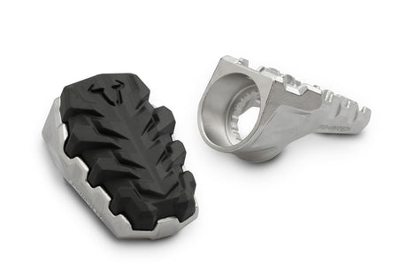 EVO footrest Stainless steel Adjustable - SW - Motech UK