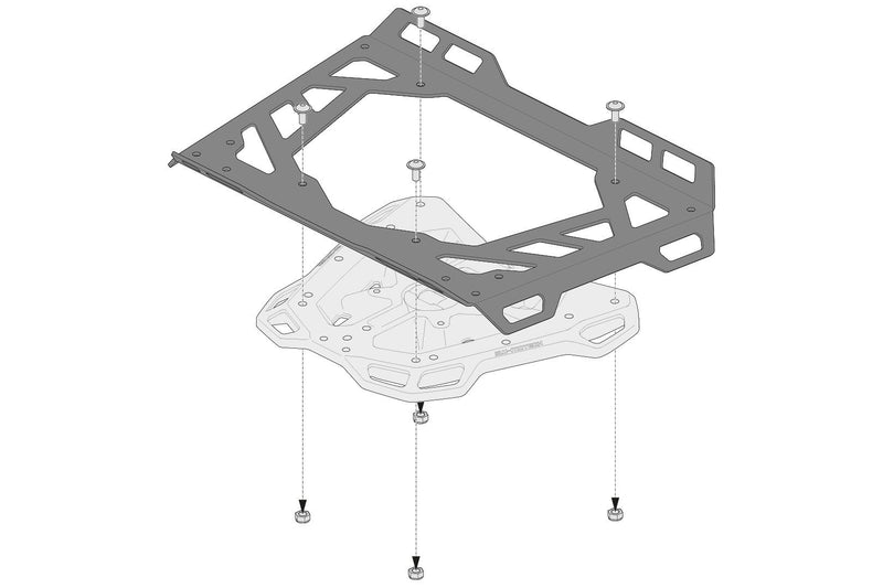 Extension for Adventure-RACK 45x30 cm Aluminum Black