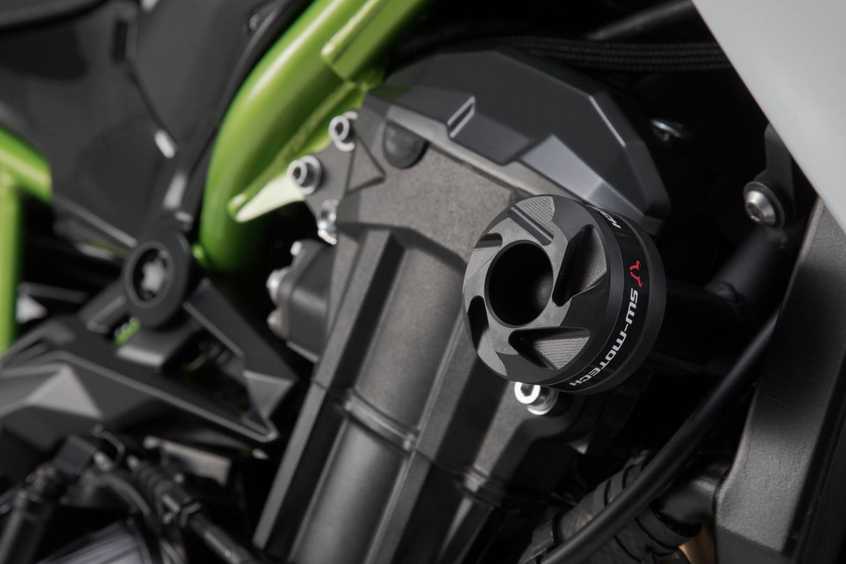 Slider set for frame Black Kawasaki Z900 (16-) / Z900RS (17-)