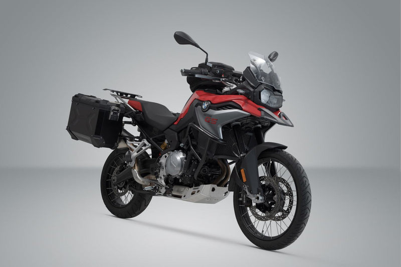 TRAX ADV Aluminium Case System 45/37 litre BMW F750GS, F850GS/Adv (17-) Black