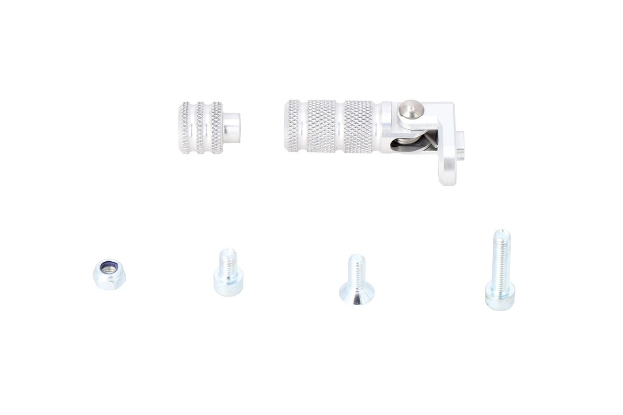 Gear lever tread extension incl Knurled Silver - SW - Motech UK
