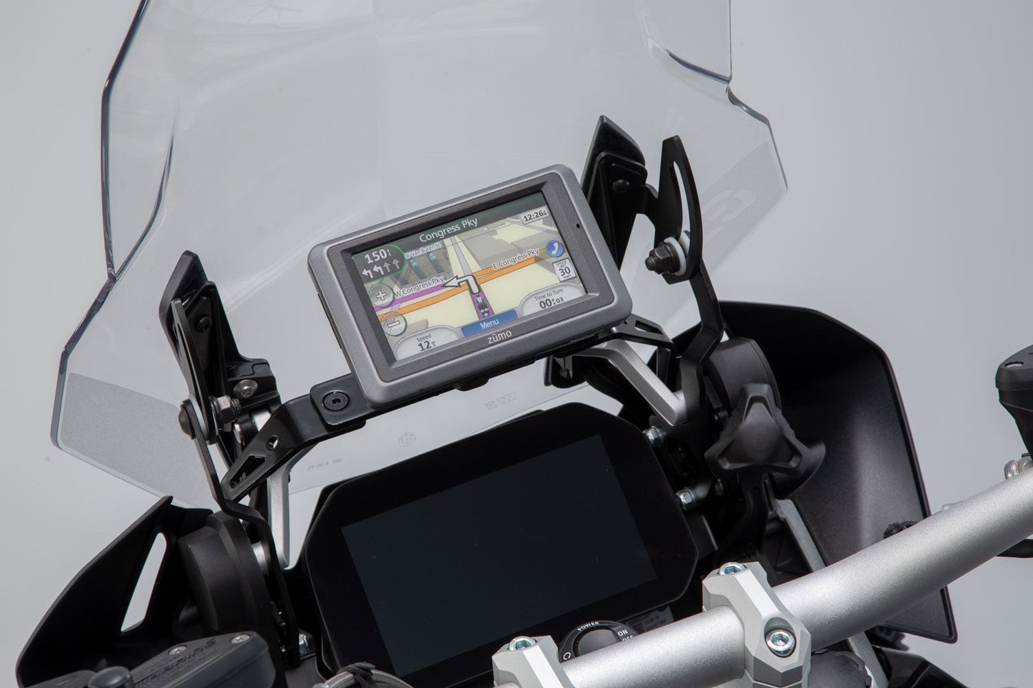GPS Mount for Cockpit BMW R1200GS (12-), R1250GS (18-) Black – SW