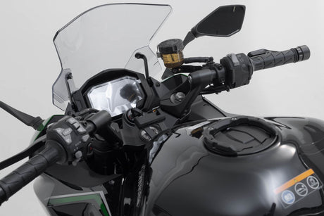 GPS Mount for Handlebar Kawasaki Z1000SX, Ninja 1000SX Black - SW - Motech UK