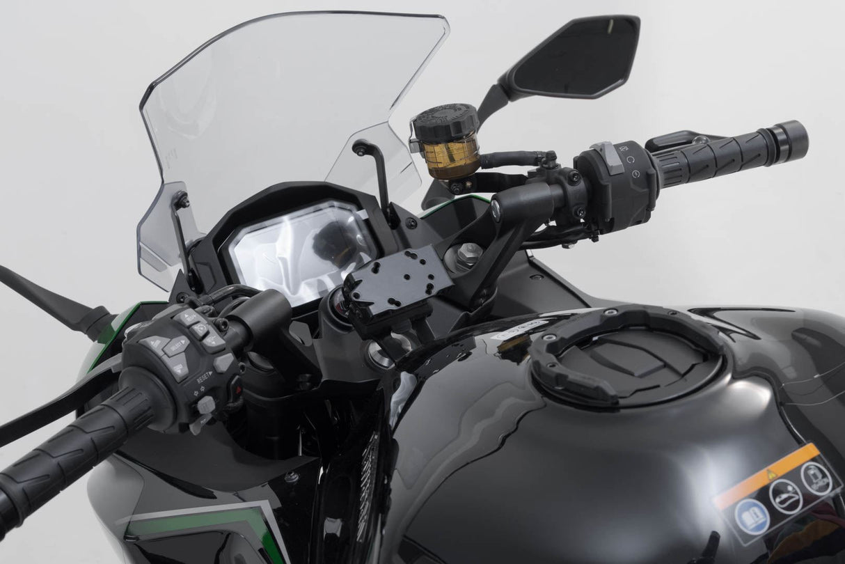 GPS Mount for Handlebar Kawasaki Z1000SX, Ninja 1000SX Black - SW - Motech UK