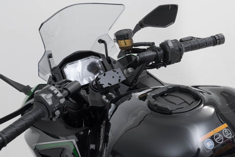 GPS Mount for Handlebar Kawasaki Z1000SX, Ninja 1000SX Black - SW - Motech UK