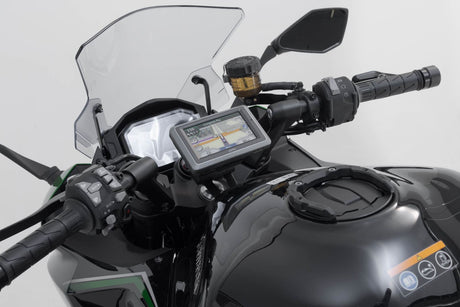 GPS Mount for Handlebar Kawasaki Z1000SX, Ninja 1000SX Black - SW - Motech UK