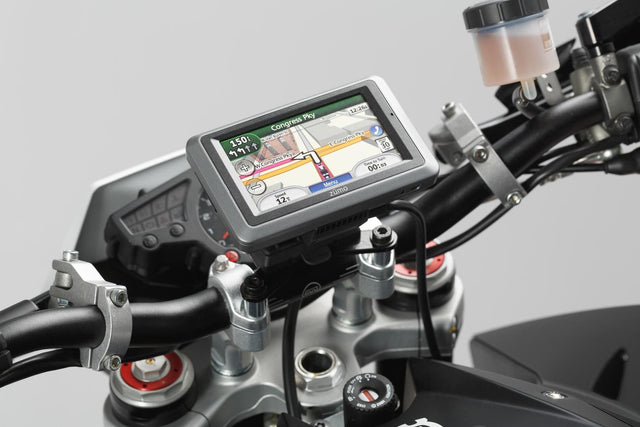 GPS Mount for Handlebar Shock Absorbent Black - SW - Motech UK