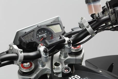 GPS Mount for Handlebar Shock Absorbent Black - SW - Motech UK