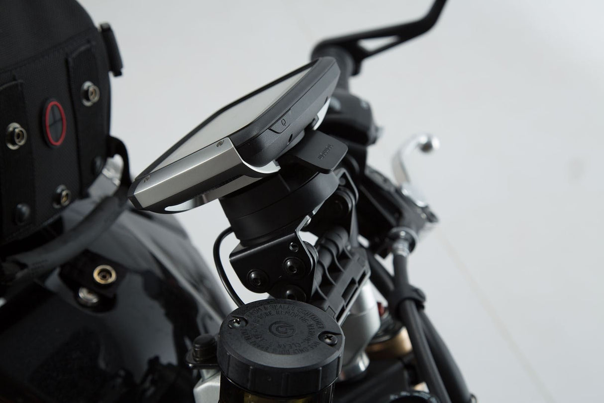 GPS Mount for Handlebar Triumph Speed Triple 1050 (10 - ) Black - SW - Motech UK