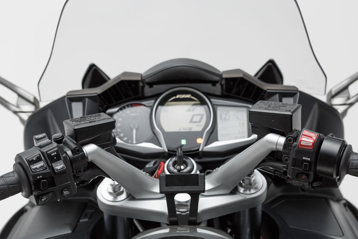 GPS Mount for Handlebar Yamaha FJR 1300 (04 - ) Black - SW - Motech UK