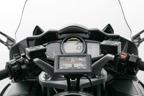 GPS Mount for Handlebar Yamaha FJR 1300 (04 - ) Black - SW - Motech UK