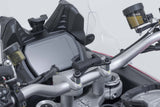 GPS mount on the handlebar Black. Ducati Multistrada V4 (20 - ), V2 (24 - ). - SW - Motech UK