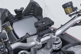 GPS mount on the handlebar Black. Ducati Multistrada V4 (20 - ), V2 (24 - ). - SW - Motech UK