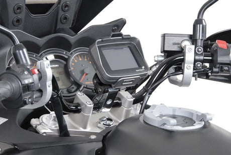 GPS Mount with Handlebar Clamp for 25,4 mm (1 inch) Handlebar Silver - SW - Motech UK