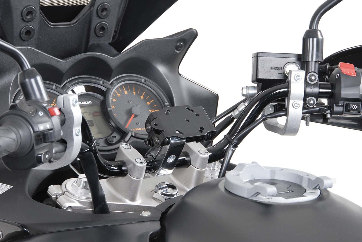 GPS Mount with Handlebar Clamp for 25,4 mm (1 inch) Handlebar Silver - SW - Motech UK