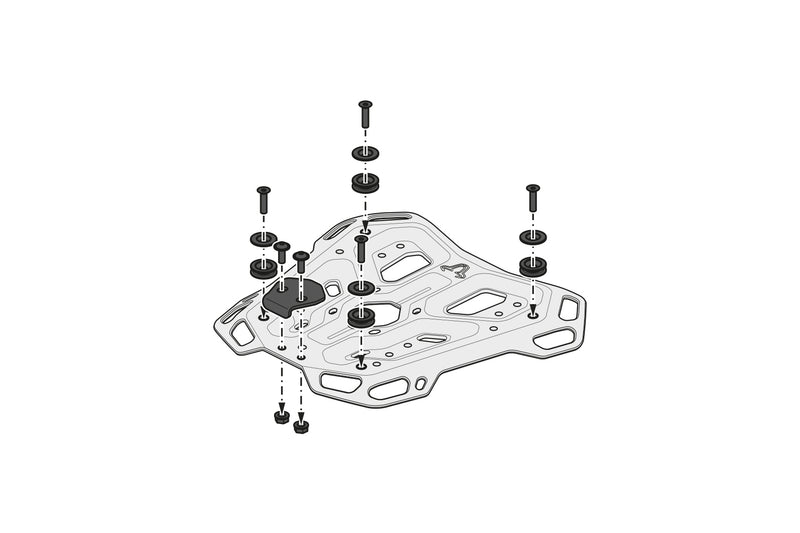 Adapter kit for ADVENTURE-RACK CFMoto 800MT (21-) Black