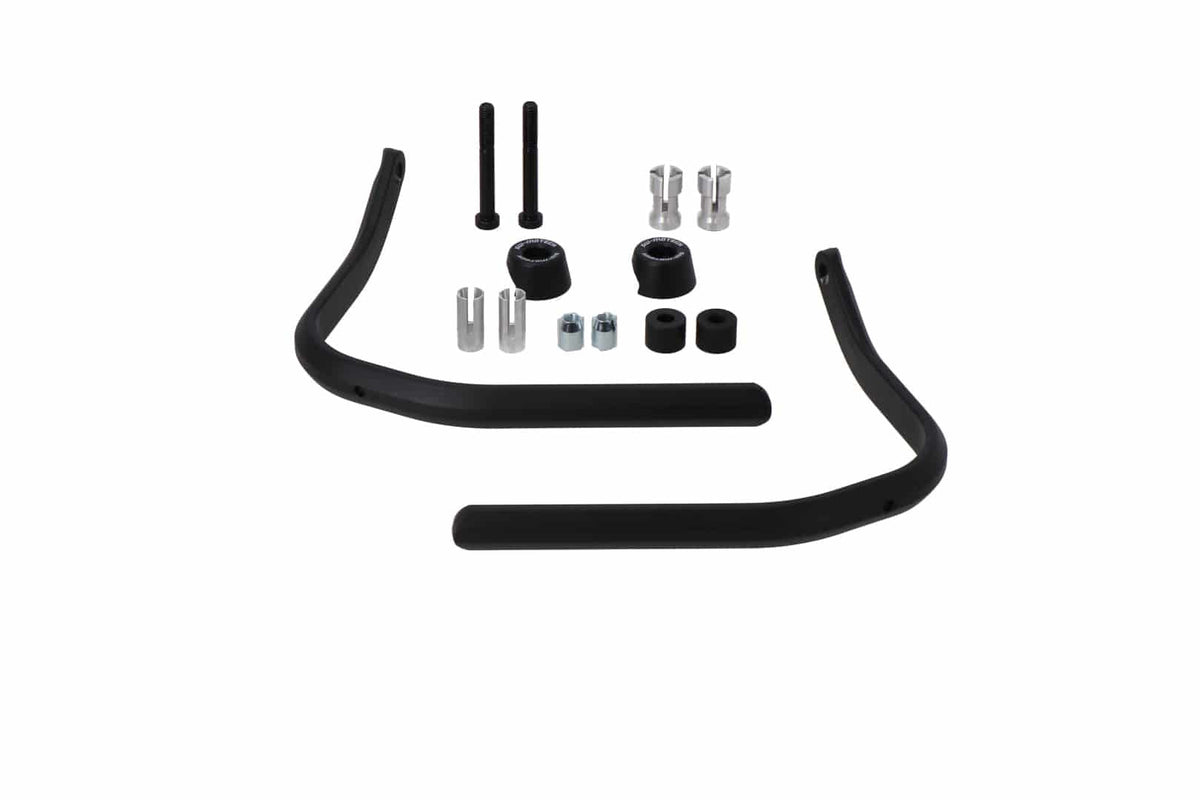 Handguard mounting kit 22mm to 1 inch For hollow handlebars Black - SW-Motech UK