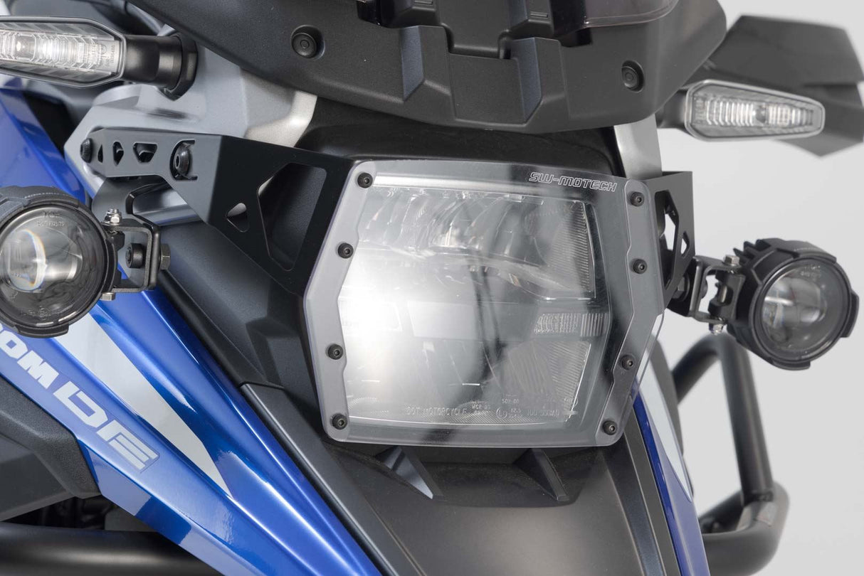 Headlight guard Suzuki V - Strom 1050 (19 - ) Bracket with PVC panel - SW - Motech UK