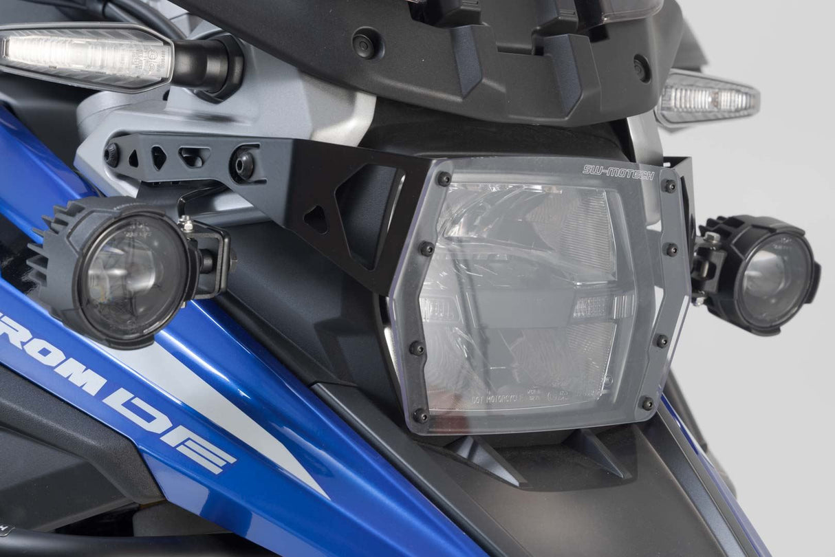 Headlight guard Suzuki V - Strom 1050 (19 - ) Bracket with PVC panel - SW - Motech UK