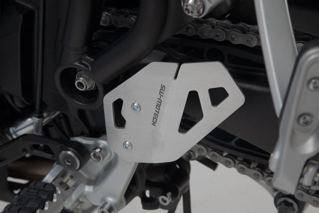 Heel guard left Triumph Tiger 900/GT/Rally/Pro (19 - 23) Silver - SW - Motech UK