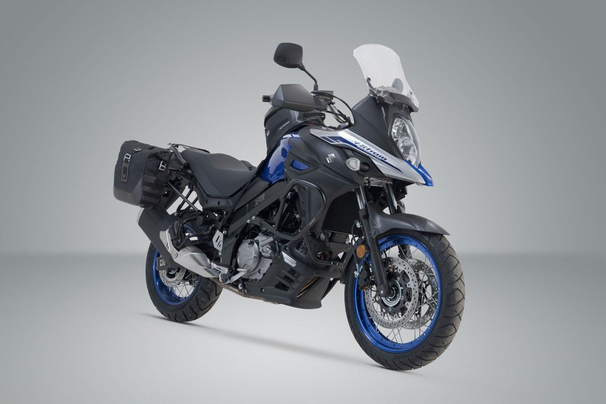 Legend Gear side bag system LC Black Edition Suzuki DL650 V-Strom (16-) - SW-Motech UK