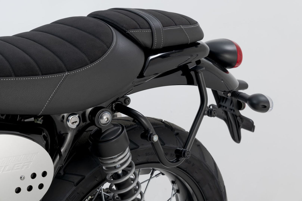 Legend Gear Side Bag System LC Black Edition Triumph Street Cup / Scrambler / Twin (16 - ) - SW - Motech UK