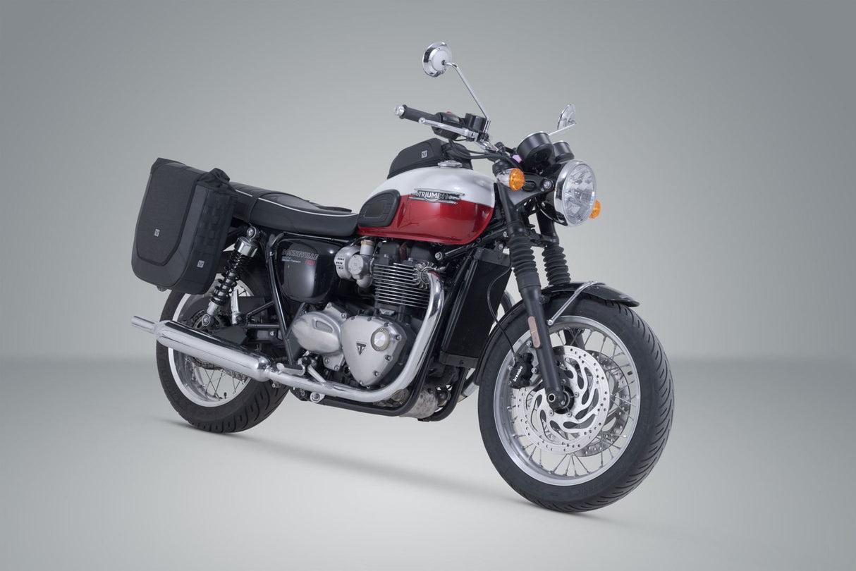 Legend Gear Side Bag system V - LOC 16/16 l. Triumph Bonnev. T100 (16 - )/ T120 (15 - ). - SW - Motech UK