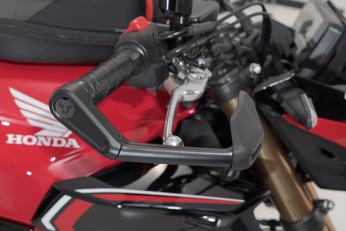 Lever Guards Honda CB650R (18 - ), Kawasaki Z650 (16 - ) with Wind Protection Black - SW - Motech UK