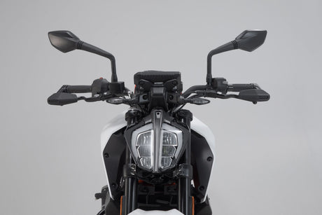 Lever Guards KTM 390 Duke (17 - ) with Wind Protection Black - SW - Motech UK