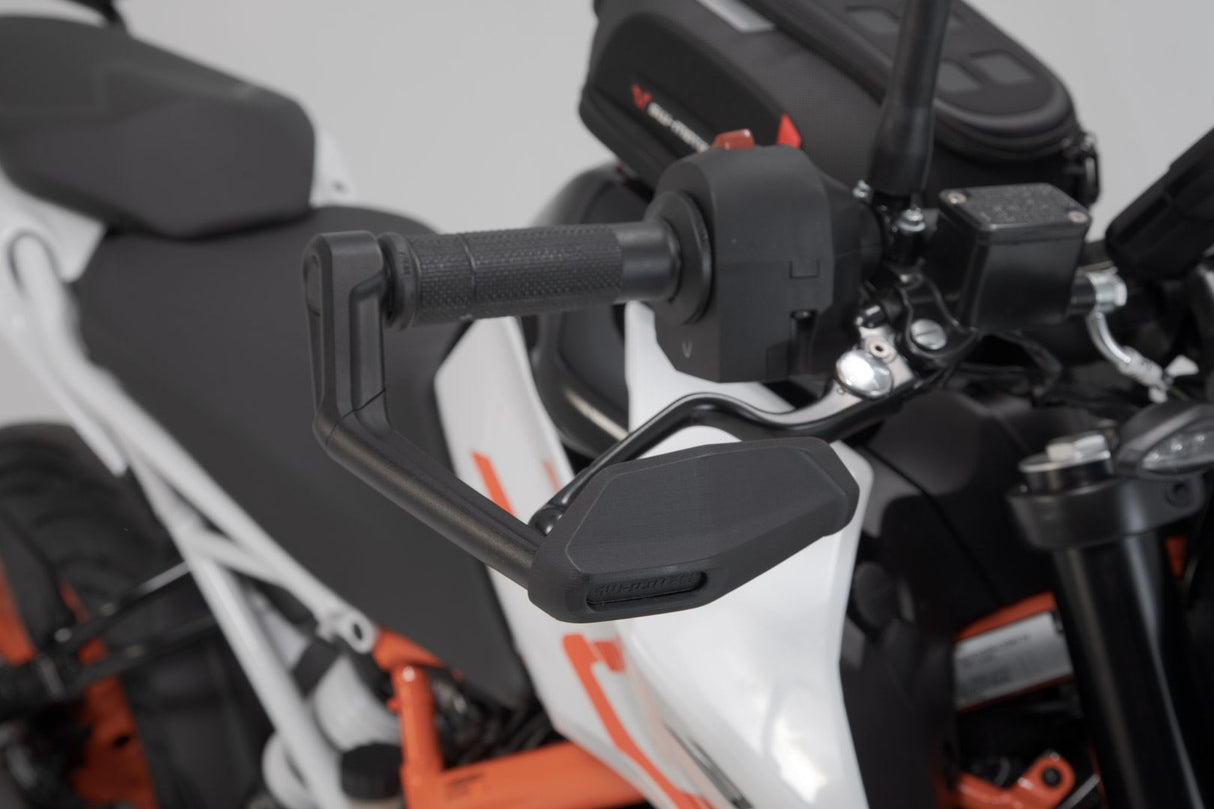 Lever Guards KTM 390 Duke (17 - ) with Wind Protection Black - SW - Motech UK