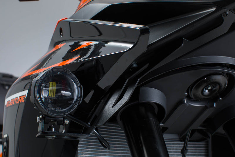 Light Mounts KTM 1050/1090 Adv, 1190 Adv/R Black - SW - Motech UK