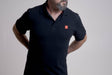 Polo shirt Core Line. Black. Men. Size XXL. - SW - Motech UK