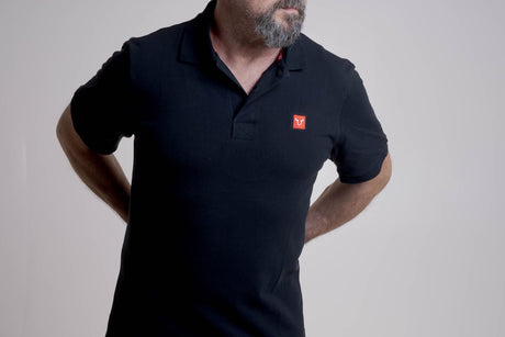 Polo shirt Core Line. Black. Men. Size XXL. - SW - Motech UK