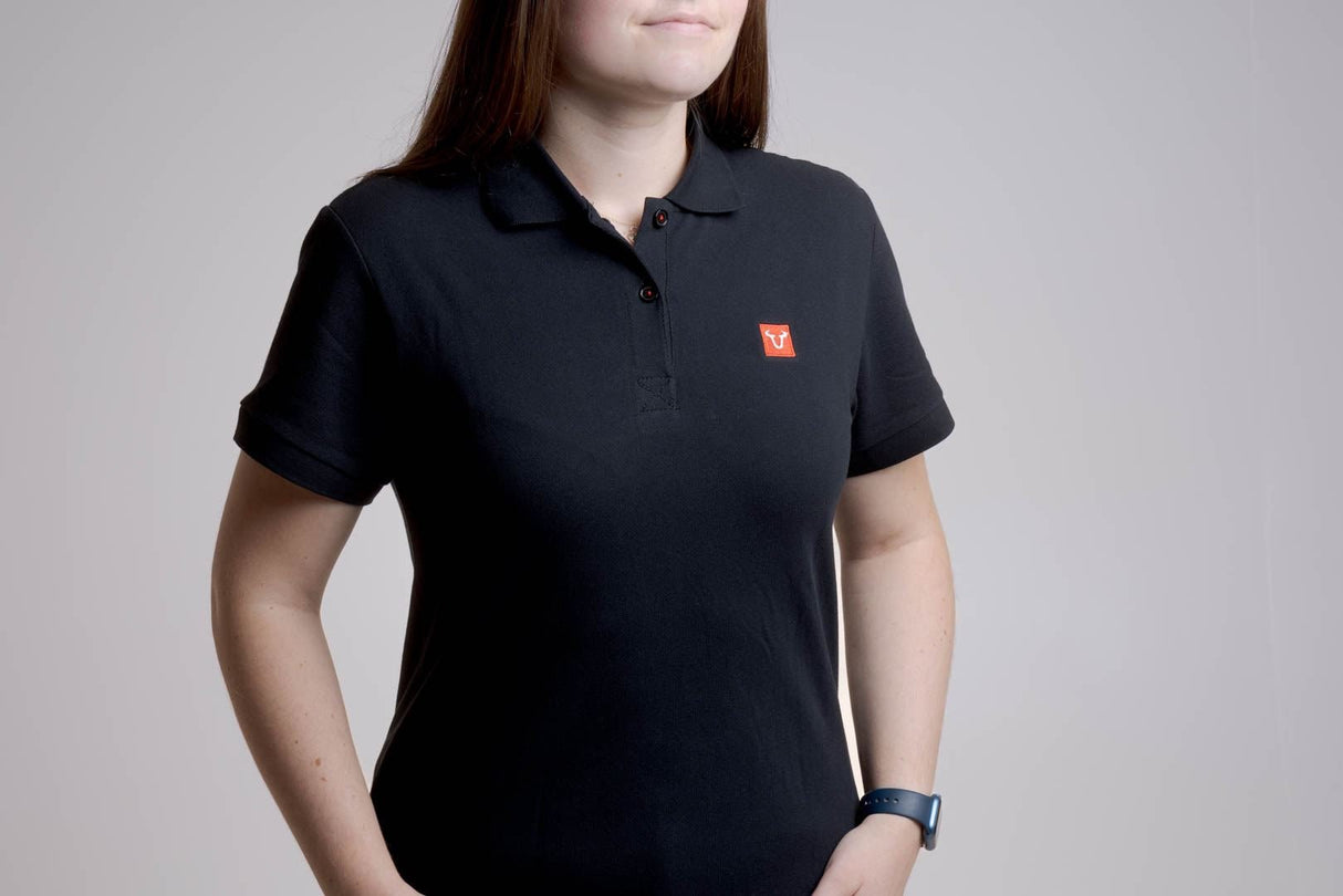 Polo shirt Core Line. Black. Women. Size L. - SW - Motech UK